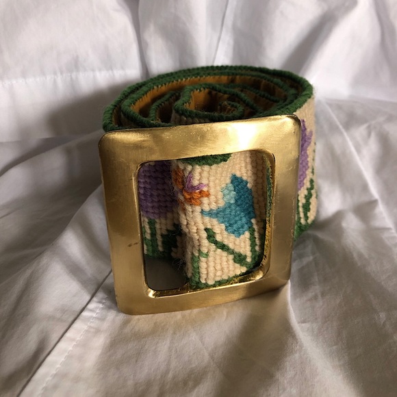 Accessories - VINTAGE 70s Belt Hand Stitched One of a Kind